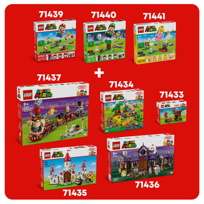 LEGO Super Mario Abenteuer mit dem interaktiven Mario, Set mit Junior-Clown-Kutsche, Spielzeug-Yoshi, Nintendo Geschenk für Jungen, Mädchen und Gamer ab 6 Jahren 71439