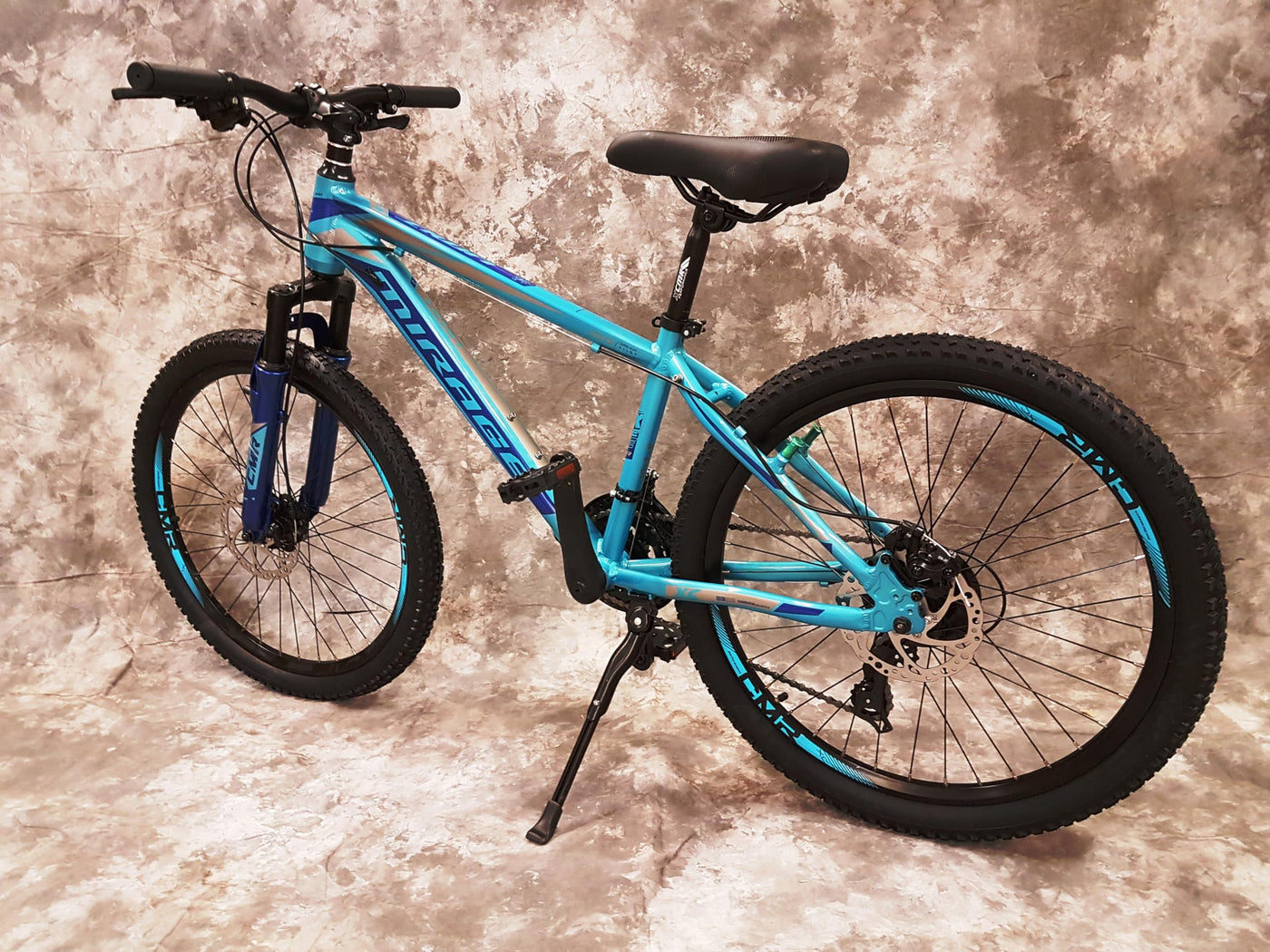 26 Zoll Aluminium Mountainbike Mirage Gefedert, 21-Gang Daumenklickkettenschaltung, Scheibenbremsen NEU 2667-Türkis Bitte BEACHTEN AB 155 cm KÖPERGRÖSSE GEEIGNET !!!!!!!
