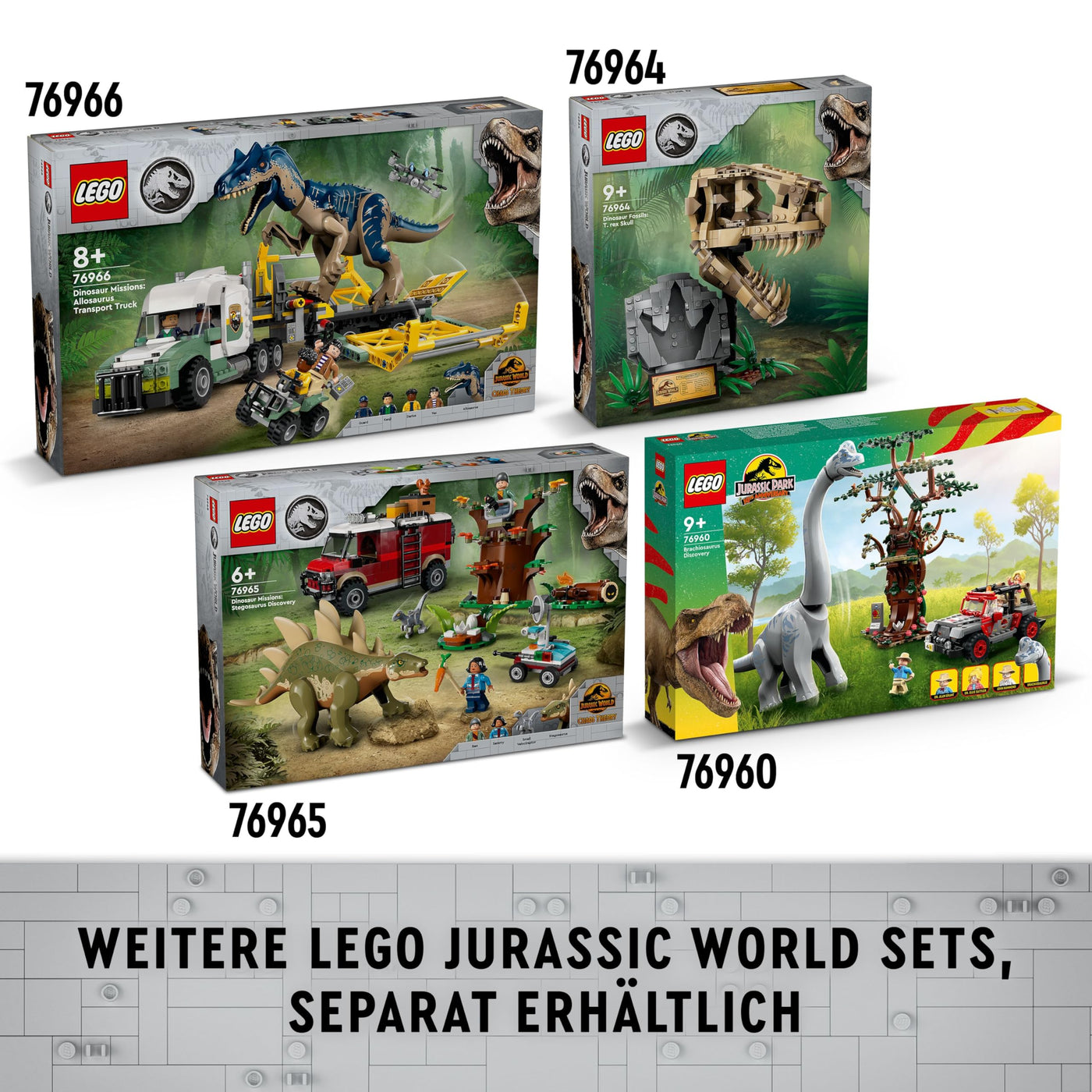 LEGO Jurassic World Baby Bumpy: Ankylosaurus, baubarer Spielzeug-Dinosaurier für Fans von Jurassic World: Neue Abenteuer, Geschenk für Jungen und Mädchen ab 7 Jahren 76962