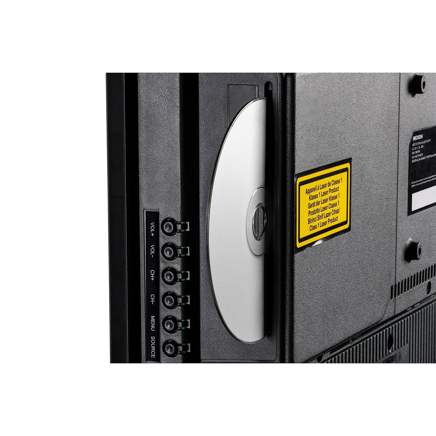 MEDION 59,9 cm (24 Zoll) Full HD Fernseher (integrierter DVD-Player, perfekt für Camping Wohnmobil LKW Garten, 12V KFZ Car-Adapter, Triple Tuner Receiver, HDMI, USB, MD 824001)