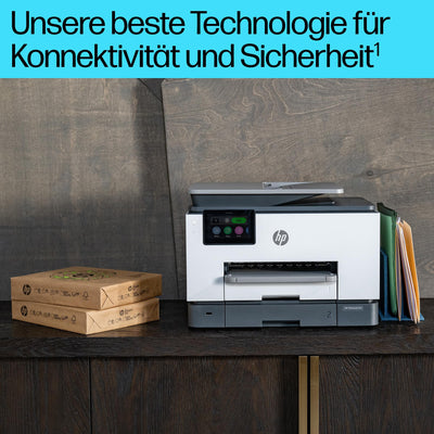 HP OfficeJet Pro 9132e Multifunktionsdrucker, 30€ Cashback, 3 Monate gratis drucken mit HP Instant Ink inklusive, HP+, Drucker, Scanner, Kopierer, Fax, WLAN, LAN, Duplex, Airprint, Grau-Weiß