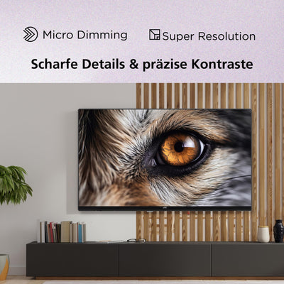 JVC Fernseher 65 Zoll Fire TV 4K QLED Smart TV mit Dolby Vision HDR, Dolby Atmos, Alexa Sprachsteuerung und Triple Tuner, UHD Fernseher LT-65VRQ3555 (2026)
