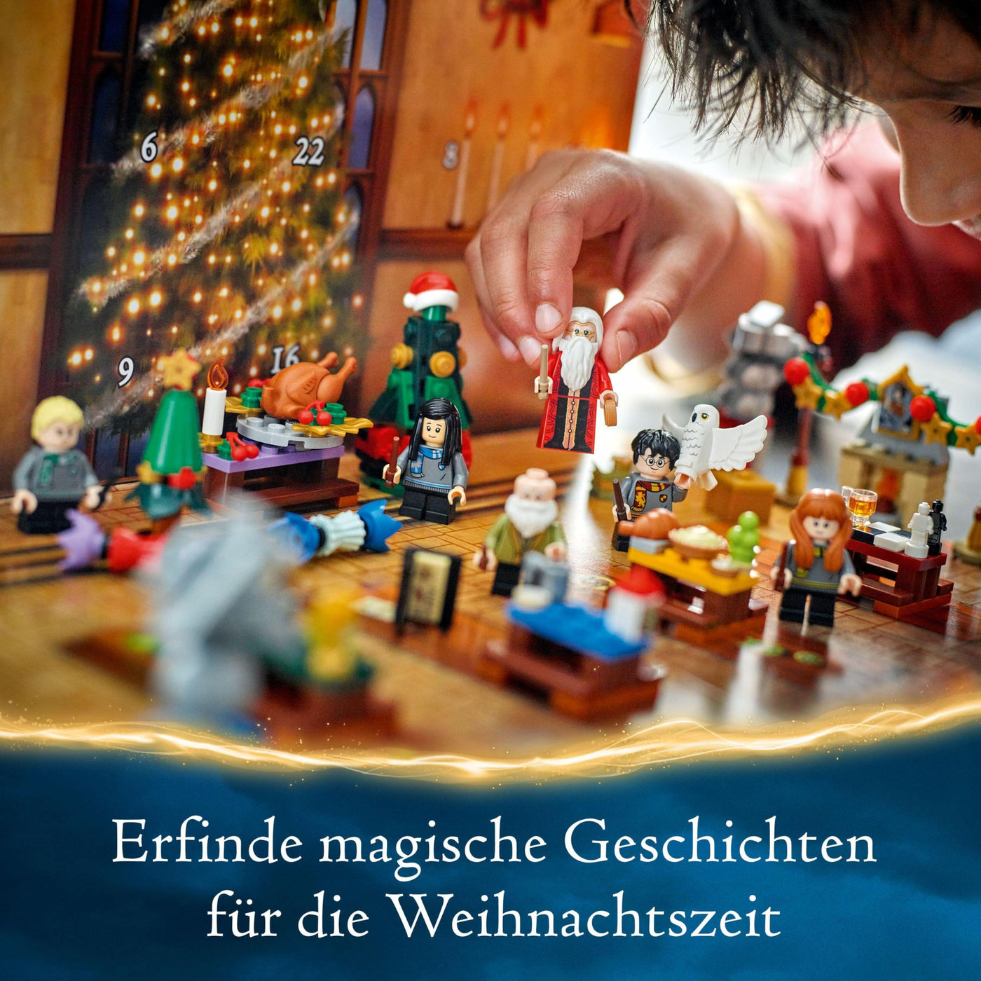 LEGO Harry Potter Adventskalender 2024, Hogwarts Fantasy-Spielzeuge für Kinder, Abenteuer-Spielset mit 7 Minifiguren und 16 Mini-Modellen, vorweihnachtliches Geschenk für Mädchen und Jungen 76438