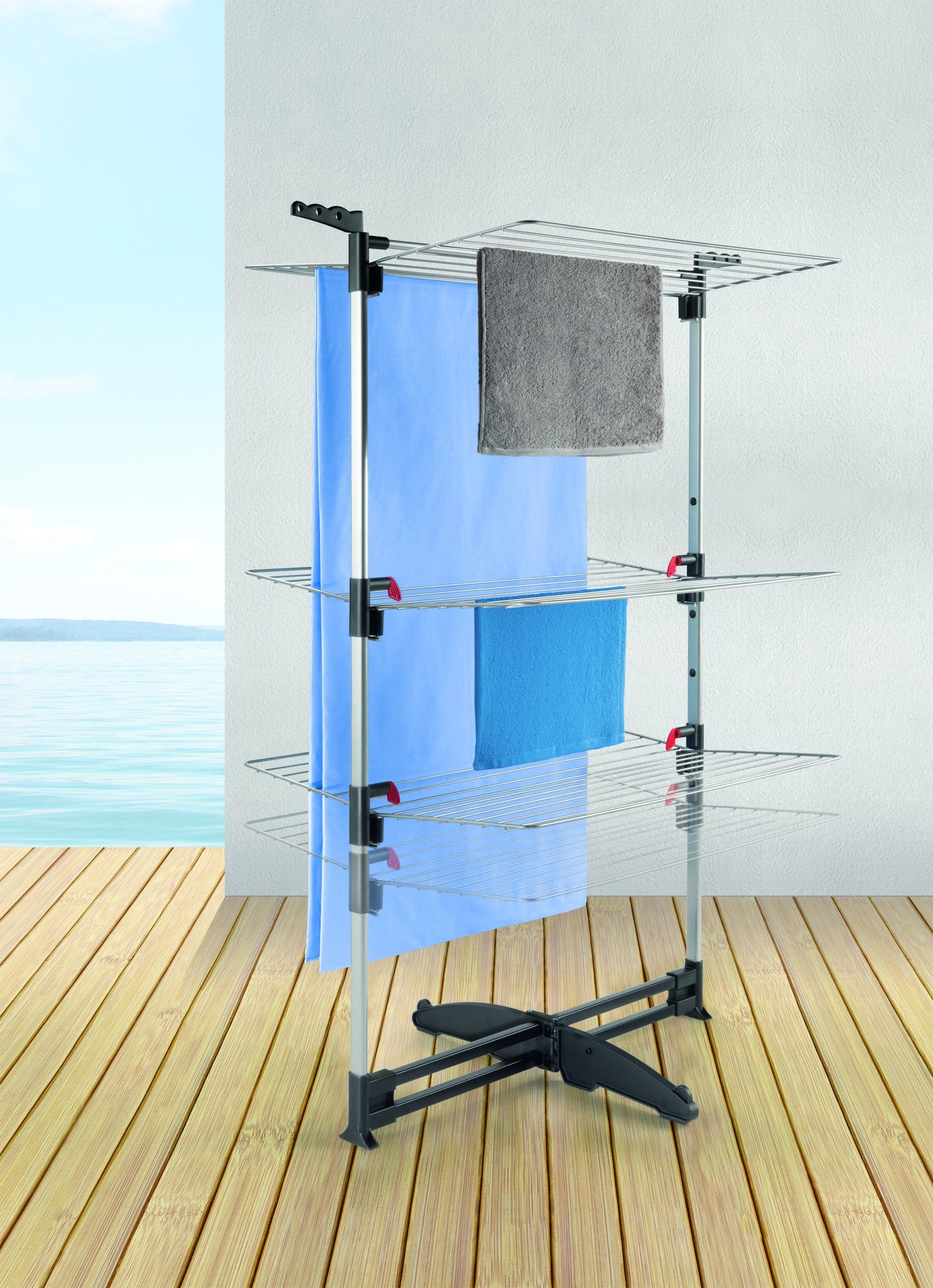 Metaltex Ciclone Vario Turmwäschetrockne, Silber