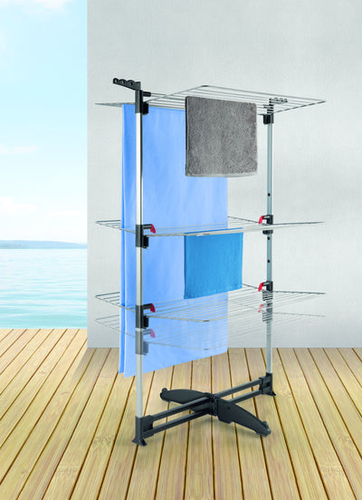 Metaltex Ciclone Vario Turmwäschetrockne, Silber