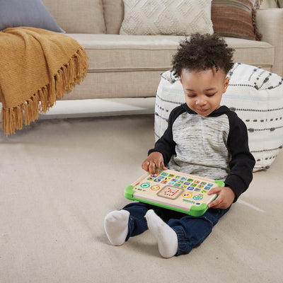 Vtech Baby Interaktives Holz-Lerntablet – Umweltfreundliches Kindertablet aus FSC®-zertifiziertem Holz – Leuchtende Touch-Oberfläche und Verschiedene Spielmodi – Für Kinder von 1-4 Jahren