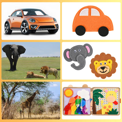 Quiet Book 2 Jahre,Stille Buch aus Weichem Filz für frühe Bildung,Feinmotorik,Busy Board Montessori Spielzeug Ab 2 3 4 5 6 Jahre Junge Mädchen Geschenk Activity Board Baby Sensorik Spielzeug