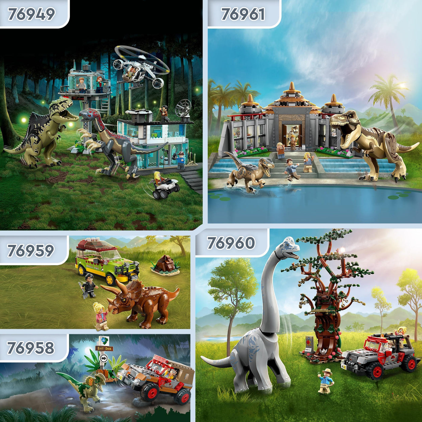 LEGO Jurassic World Dinosaurier-Fossilien: T.-rex-Kopf, Dinosaurier-Spielzeug zum Bauen, Dino-Deko fürs Kinderzimmer, T-Rex-Schädel-Skelett mit Fußabdruck, Geschenk für Jungs und Mädchen 76964