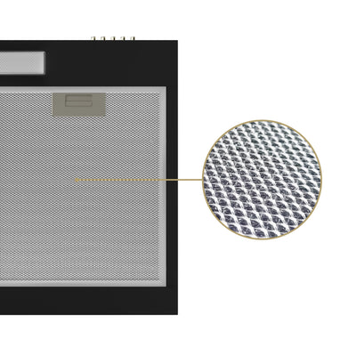 CIARRA CBCB6903D A+ Dunstabzugshaube Unterbau 60cm Umlufthaube Umluft Abluft 3 Leistungsstufen Integrierte Unterschrank Unterbauhaube mit CBCF009 Kohlefilter Schwarz