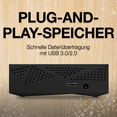 Seagate Desktop Drive 8TB externe Festplatte, 3.5 Zoll, USB 3.0, PC & Notebook, Xbox & PS4, inkl. 2 Jahre Rescue Service, Modellnr.: STGY8000400