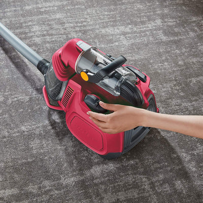 AEG LX7-2-FFP Staubsauger beutellos / inkl. Zusatzdüsen / 750 Watt / 9 m Aktionsradius / 1,4 l Staubbehälter / ergonomischer Handgriff / waschbarer Hygiene Filter / rot