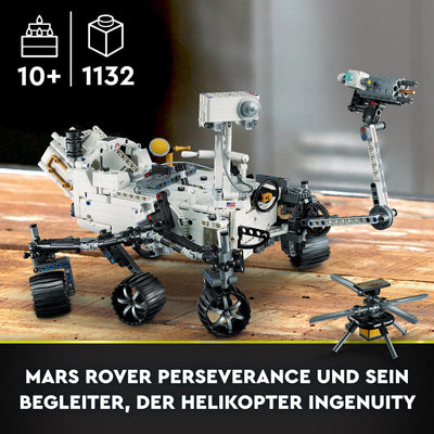 LEGO 42158 Technic NASA Mars-Rover Perserverance Weltraum Spielzeug Set mit AR-App, Wissenschafts-Spielzeug zum Bauen für Mädchen und Jungen ab 10 Jahren