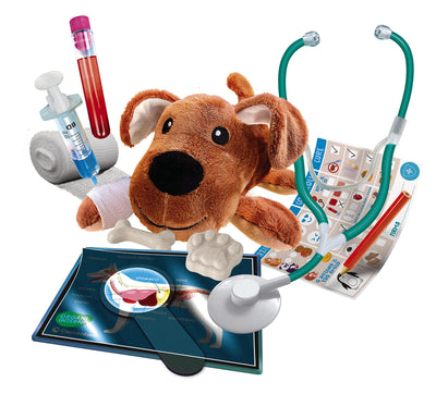 Clementoni Galileo Lab – Entdecke die Welt der Tiermedizin, spannendes Spielset mit vielen Utensilien & nützlichen Informationen, für angehende Tierärzte ab 5 Jahren von Clementoni 59262