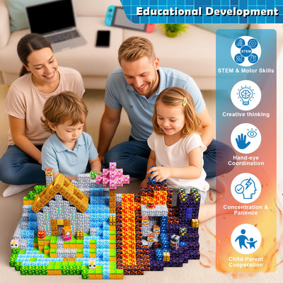 COOLJOYA Magnetische Bausteine,150 Teile Magnetbausteine Magnetspielzeug Magneten Kinder, Magnetische Bauwelt Spielzeug Magnetblöcke für Kinder ab 3 4 5 6 7 8 9 Jahre Verstaubare Halloween Christmas