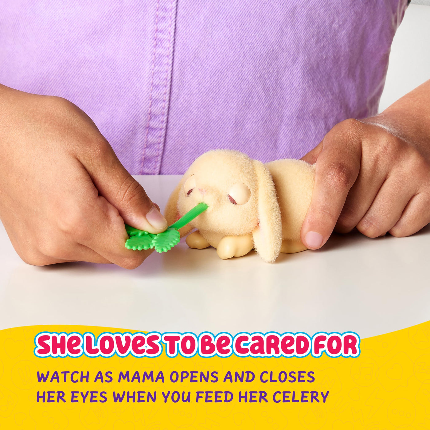 Little Live Pets Mama Surprise Mini Hasen-Spielset Lil' Bunny; die Hasen-Mama bekommt 2,3 oder 4 Babys, Mama Surprise im Miniformat, wiederholbares Spielemuster