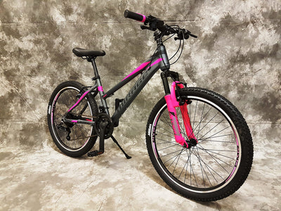 26 Zoll Aluminium Damen UND MÄDCHEN Mountainbike Mirage Gefedert mit 21-Gang Daumenklickkettenschaltung NEU 2666-ANTRA-PINK Bitte BEACHTEN AB 155 cm KÖPERGRÖSSE GEEIGNET !!!!!!!
