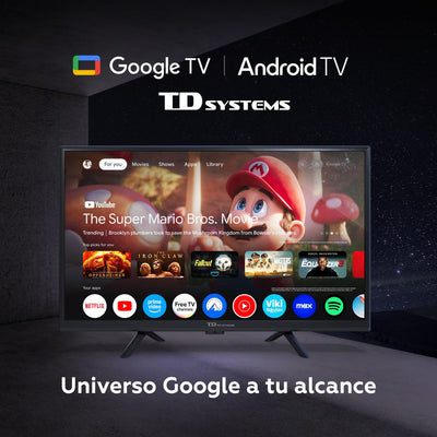 TD Systems - 24 Zoll Smart TV, HD DVB-T2/C/S2 Television, Android GTV 11, Modell 2025, Fernseher mit 2 Jahren Garantie - PRIME24K20GLE