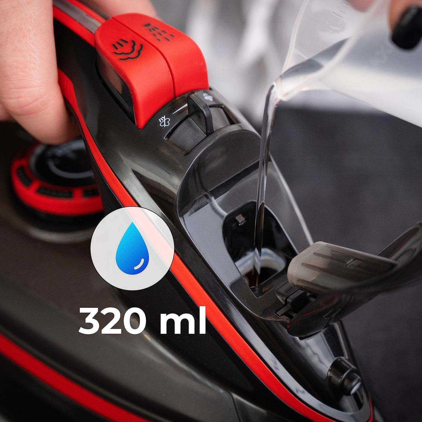 Lehmann LGOIR-2632 Dampfbügeleisen kabellos mit Basisstation | Temperatur und Dampfmenge einstellbar | Vertikal bügeln, Tropfstop, Antikalk, selbstreinigend | mit Wassertank