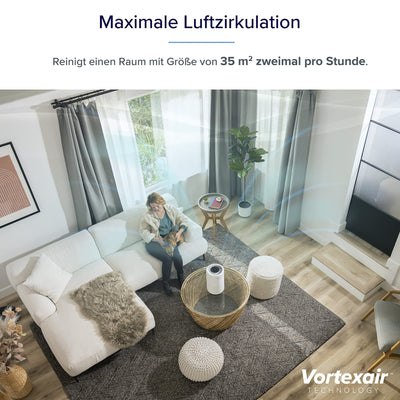 LEVOIT Luftreiniger HEPA Filter für Allergiker, Luftfilter gegen Schimmel Staub Pollen Gerüche, CADR 170m³/h bis zu 35㎡ Raucherzimmer, Air Purifier Schlafmodus Nachtlicht Timer, App Steuerung