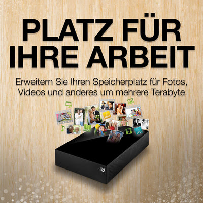 Seagate Desktop Drive 8TB externe Festplatte, 3.5 Zoll, USB 3.0, PC & Notebook, Xbox & PS4, inkl. 2 Jahre Rescue Service, Modellnr.: STGY8000400