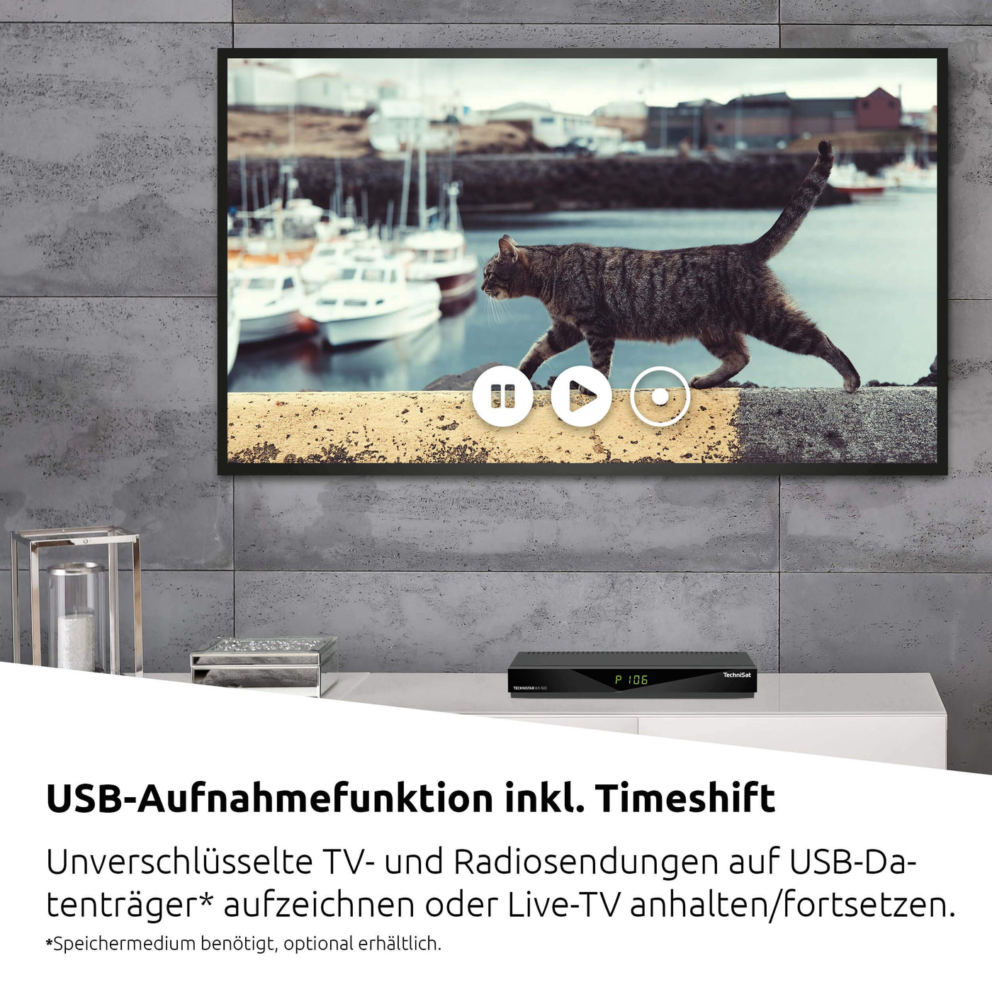 TechniSat TECHNISTAR K4 ISIO - Kabel-Receiver mit vierfach-Tuner (HDTV, HDMI, USB, DVRready, ISIO-Internetfunkion, HbbTV, PiP, PaP, DVB-IP-Multicast, Conax CSP, Fernbedienung) schwarz
