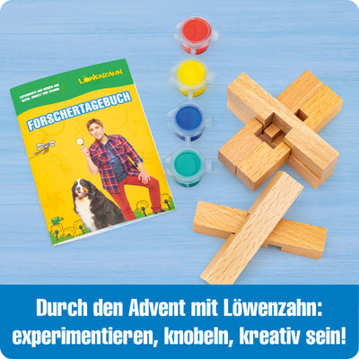 FRANZIS 67165 - Löwenzahn Adventskalender zum Experimentieren und Forschen, 24 spannende Projekte für die Weihnachtszeit, für Kinder ab 8 Jahren: Experimente und Wissen zu Natur, Umwelt und Technik