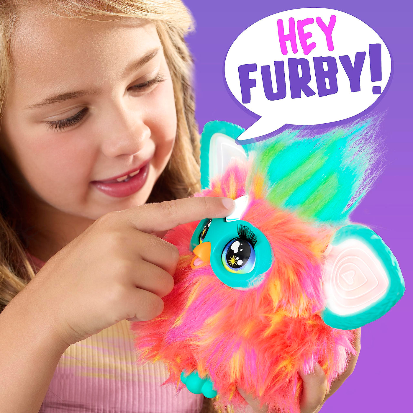 Furby Coral Interaktives Plüschtier – Spricht Deutsch, reagiert auf Stimme, tanzt & leuchtet – 5 Spielmodi, 600+ Reaktionen – Mit Zubehör – Elektronisches Spielzeug ab 6 Jahren