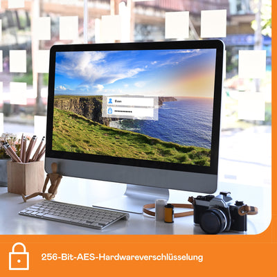 WD My Book 8 TB USB 3.0 Desktop-Festplatte mit Passwortschutz (Desktop-Speicher, Sicherungssoftware, Hardwareverschlüsselung, SuperSpeed USB)