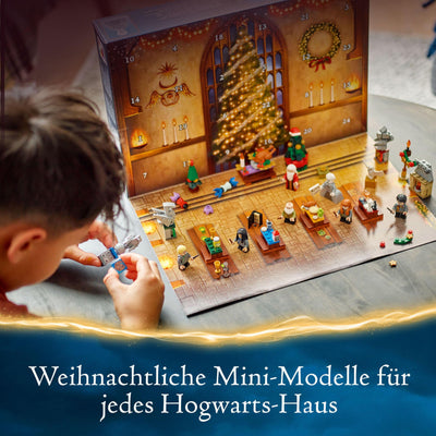 LEGO Harry Potter Adventskalender 2024, Hogwarts Fantasy-Spielzeuge für Kinder, Abenteuer-Spielset mit 7 Minifiguren und 16 Mini-Modellen, vorweihnachtliches Geschenk für Mädchen und Jungen 76438