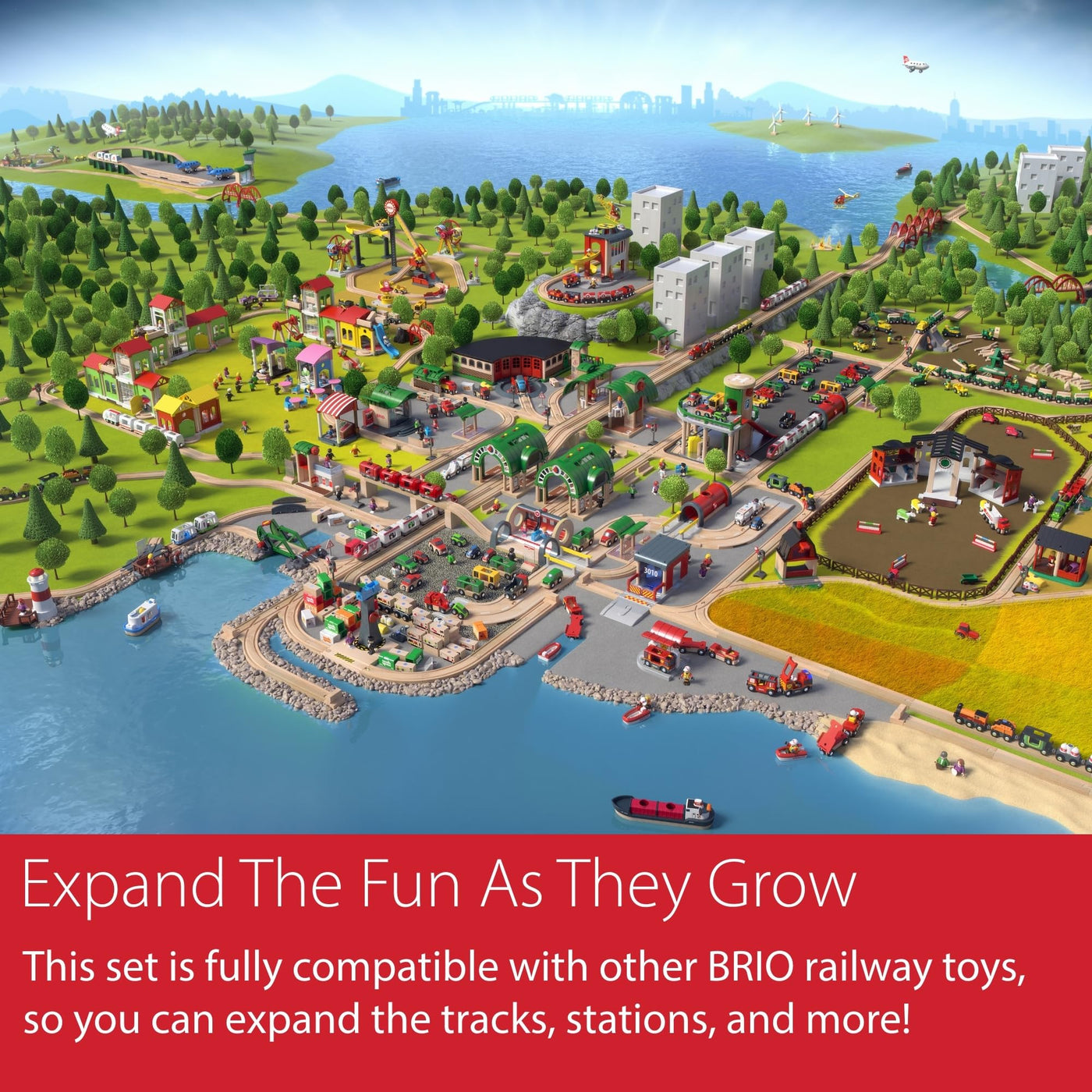 BRIO World 33307 Schienen- und Weichensortiment - 11 Weichen aus Buchenholz Holzeisenbahn - Empfohlen für Kinder ab 3 Jahren