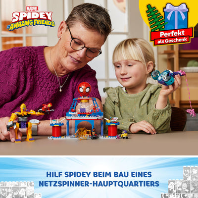 LEGO Marvel Das Hauptquartier von Spideys Team, Spider-Man-Spielzeug mit Fahrzeug und Mech, Geschenk für Jungs und Mädchen ab 4 Jahren, die Fans der TV-Serie Spidey und Seine Super-Freunde sind 10794