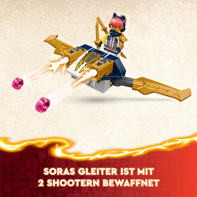 LEGO NINJAGO Kombi-Raupe des Ninja-Teams, 4-in-1-Set mit Gleiter, Rennauto und 2 Motorrädern und 6 Minifiguren, Geschenk für Jungen und Mädchen, Ninja-Spielzeug 71820