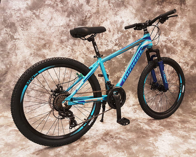 26 Zoll Aluminium Mountainbike Mirage Gefedert, 21-Gang Daumenklickkettenschaltung, Scheibenbremsen NEU 2667-Türkis Bitte BEACHTEN AB 155 cm KÖPERGRÖSSE GEEIGNET !!!!!!!