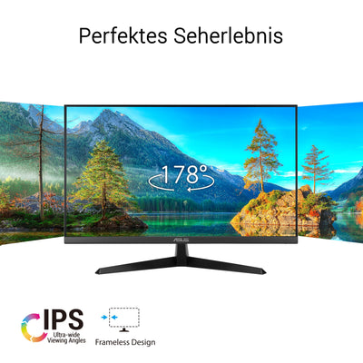 ASUS Eye Care VY279HGR - 27 Zoll Full HD Monitor - 120 Hz, 1ms MPRT, AdaptiveSync, GameFast Input - IPS Panel, Vesa 100x100, 16:9, 1920x1080, HDMI, D-Sub