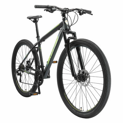 BIKESTAR Hardtail Mountainbike Shimano 21 Gang Schaltung, Scheibenbremse 29 Zoll Reifen | 19 Zoll Rahmen MTB | Schwarz