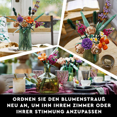 LEGO Botanicals Blumenstrauß - Künstliche Blumen Set für Erwachsene - Zimmerdeko und Geschenkidee für Frauen & Männer - Wohnaccessoires - Botanik Kollektion 10280