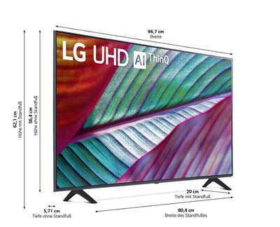 LG 43UR78006LK 109 cm (43 Zoll) UHD Fernseher (Active HDR, 60 Hz, Smart TV) [Modelljahr 2023]