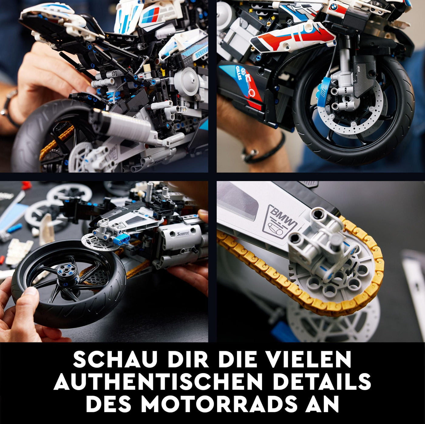 LEGO Technic BMW M 1000 RR Motorrad-Modell, Modellbausatz für Erwachsene, Set als Geschenk zum Basteln für Männer und Frauen, als Home- oder Büro-Deko 42130