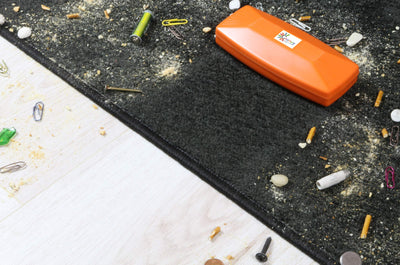 Crumpy Krümelbürste Tischroller Handstaubsauger für Auto Caravan Zuhause (Orange)
