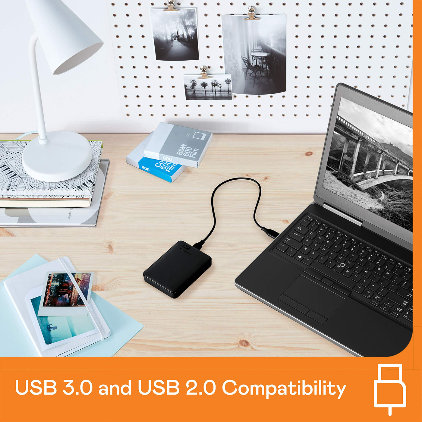 WD Elements Portable externe Festplatte 4 TB (mobiler Speicher, USB 3.0-Schnittstelle, Plug-and-Play, für Windows formatiert) Schwarz
