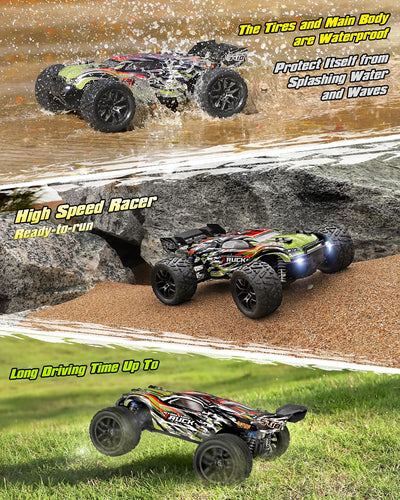 HAIBOXING Ferngesteuertes Auto 1/18 RC Car Hailstorm, 4WD All Terrain High Speed Racing Auto 36 kmh, 2,4 GHz RC Truck 4X4 Offroad wasserdicht elektrisch betrieben