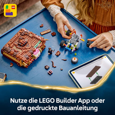 LEGO Harry Potter Beißendes Monsterbuch der Monster – Interaktives Spielzeug mit Rückziehmotor und beißendem Mund – mit Neville Longbottom Mini-Figur – Geschenk für Kinder, Harry Potter Fans – 76449