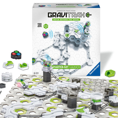 Ravensburger GraviTrax Power Starter-Set Launch. Erweiterbares interaktives Kugelbahnsystem mit elektronischen Elementen, für Kinder ab 8 Jahren