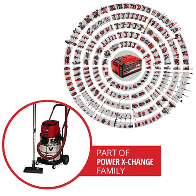 Einhell Professional Akku-Nass-Trockensauger TP-VC 36/30 S Auto-Solo Power X-Change (Li-Ion, 36 V, Auto-Start Konnektivitätsfunktion, ECO-/BOOST-Funktion, ohne Akku & Ladegerät)