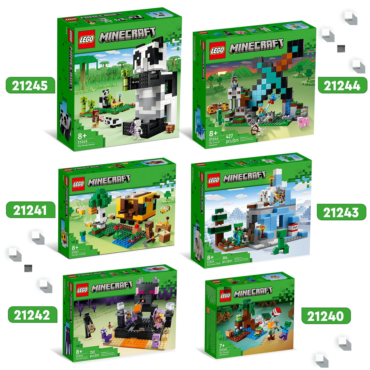 LEGO 21242 Minecraft Die End-Arena Set, 'Player-vs-Player Battle' Action-Spielzeug mit Lava, Enderdrache und Enderman-Figur, Geschenk für Kinder ab 8 Jahren