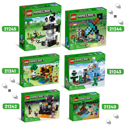LEGO 21242 Minecraft Die End-Arena Set, 'Player-vs-Player Battle' Action-Spielzeug mit Lava, Enderdrache und Enderman-Figur, Geschenk für Kinder ab 8 Jahren