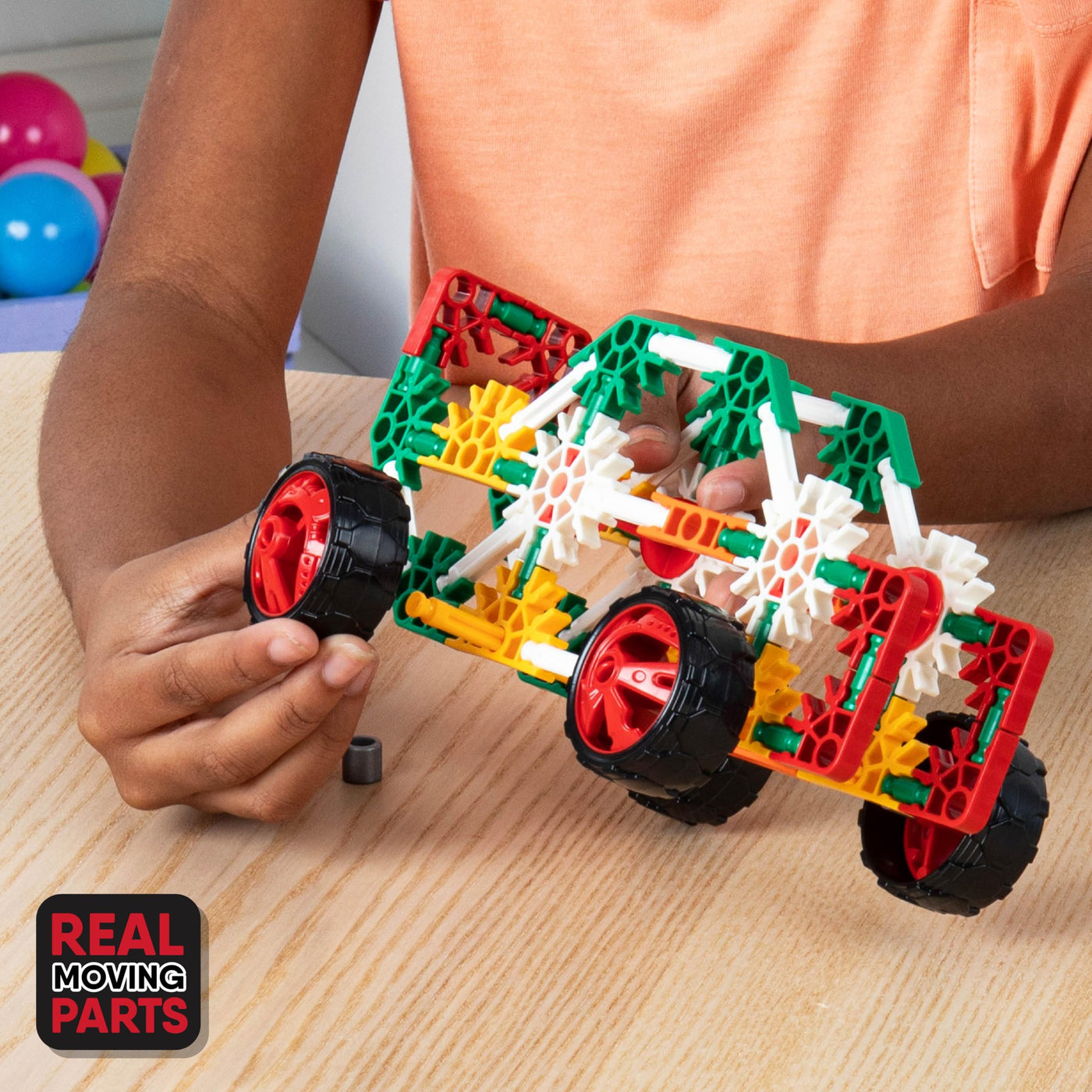 K'NEX 15210 Baukasten für Anfänger mit 40 Modellen, Lernspielzeug für Jungen und Mädchen, 141-teiliges Lernset, Konstruktionsspielzeug für Kinder, Bauspielzeug ab 5 Jahren