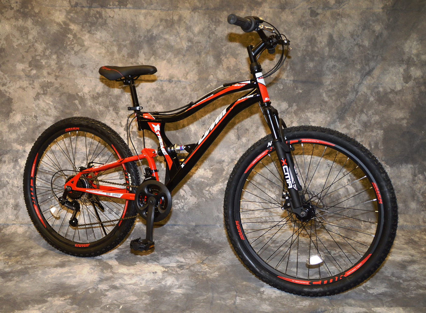 Generisch 24 Zoll MTB Albatros Vollgefedert, 21-Gang Kettenschaltung, Scheibenbremsen NEU 2459-SCHWARZ-ROT Bitte BEACHTEN AB 138 cm KÖPERGRÖSSE GEEIGNET !!!!!!!