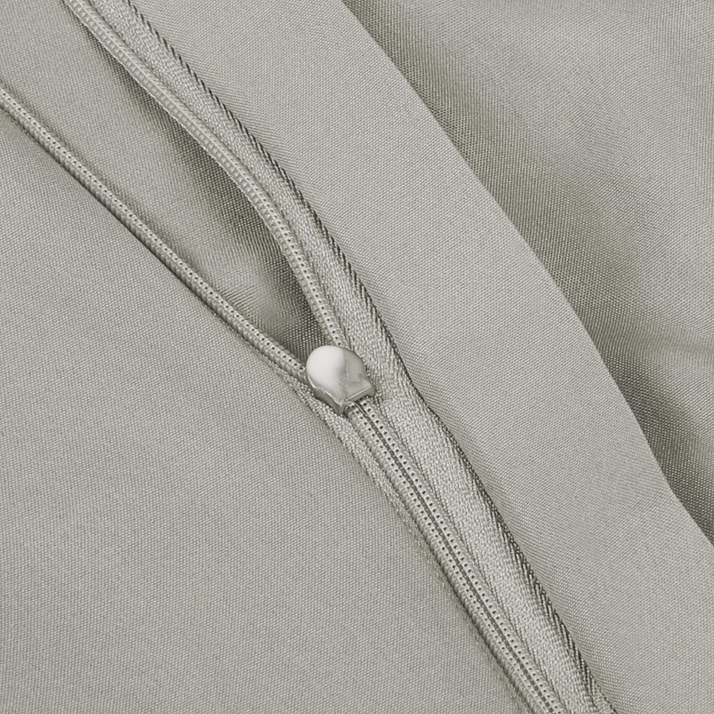 Softex Royal Baumwolle Bettwäsche 135x200 cm, 2 teiliges Bettwäsche Set, 2er Set mit 1 Kissenbezug 80x80 cm, Öko-Tex Bettwäsche Hellgrau, mit YKK Reißverschluss