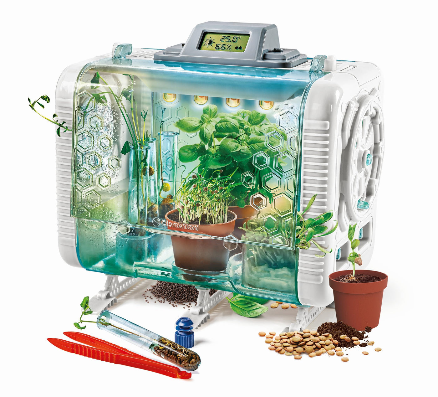 Clementoni Galileo Lab High Tech Gewächshaus - Experimentierkasten & Spielzeug für Kinder ab 8 Jahren von Clementoni 59406